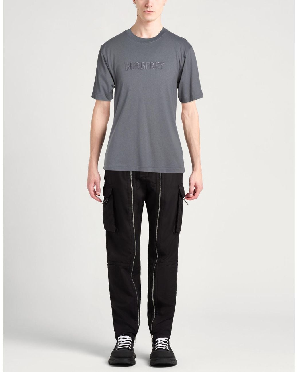 Burberry Gray T-Shirt for men
