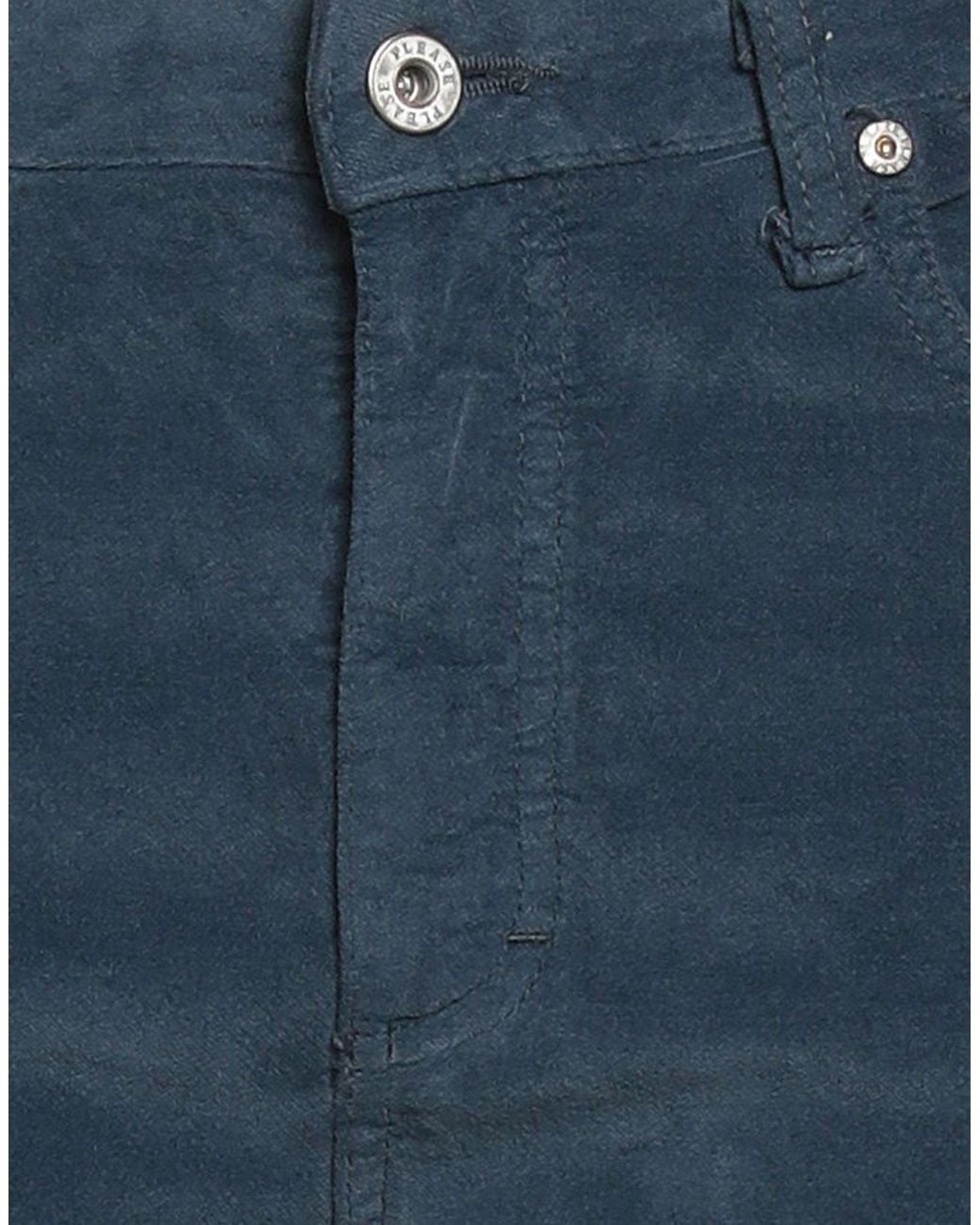 Please Blue Pants Cotton, Elastane