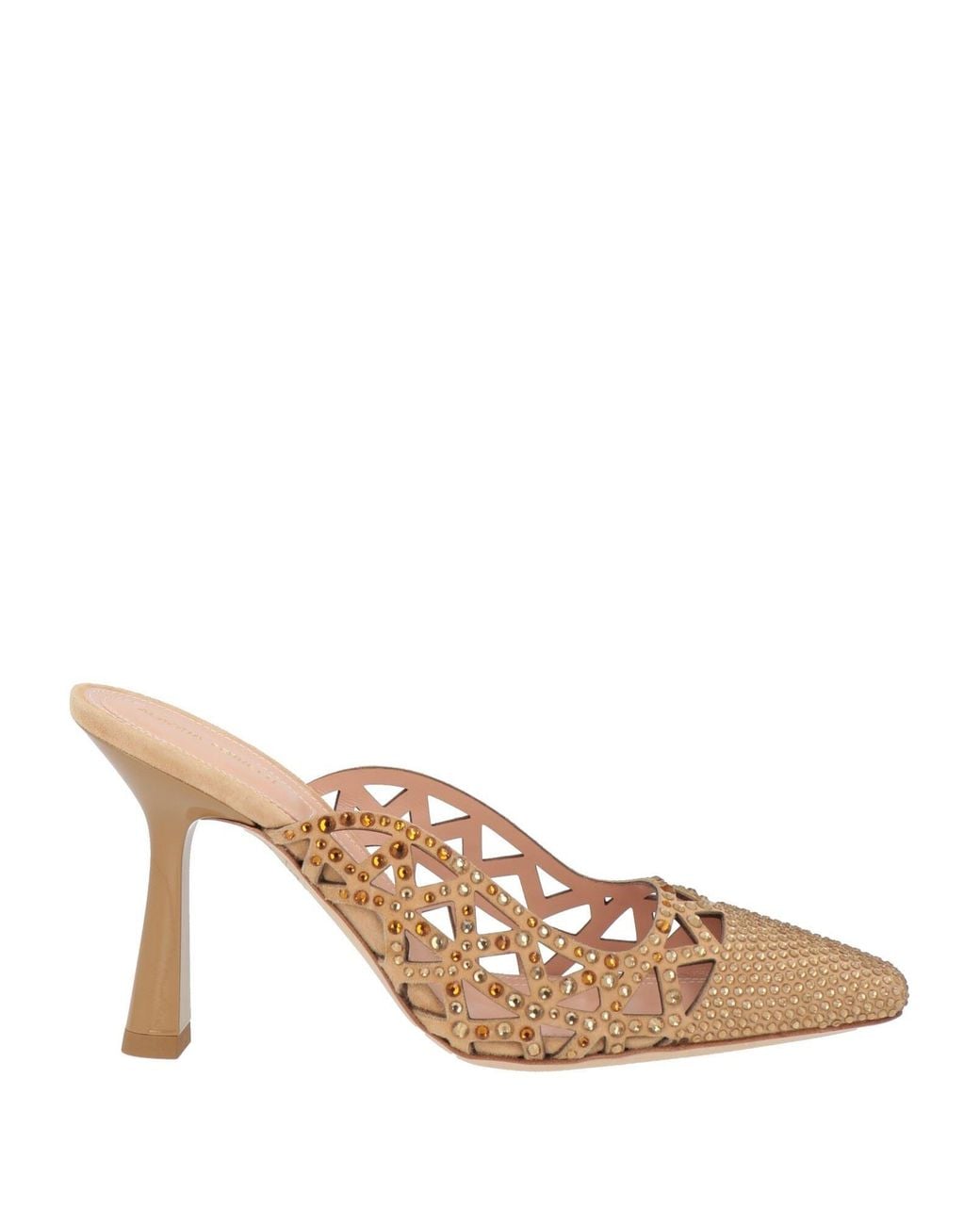 Alberta Ferretti Natural Mules & Clogs
