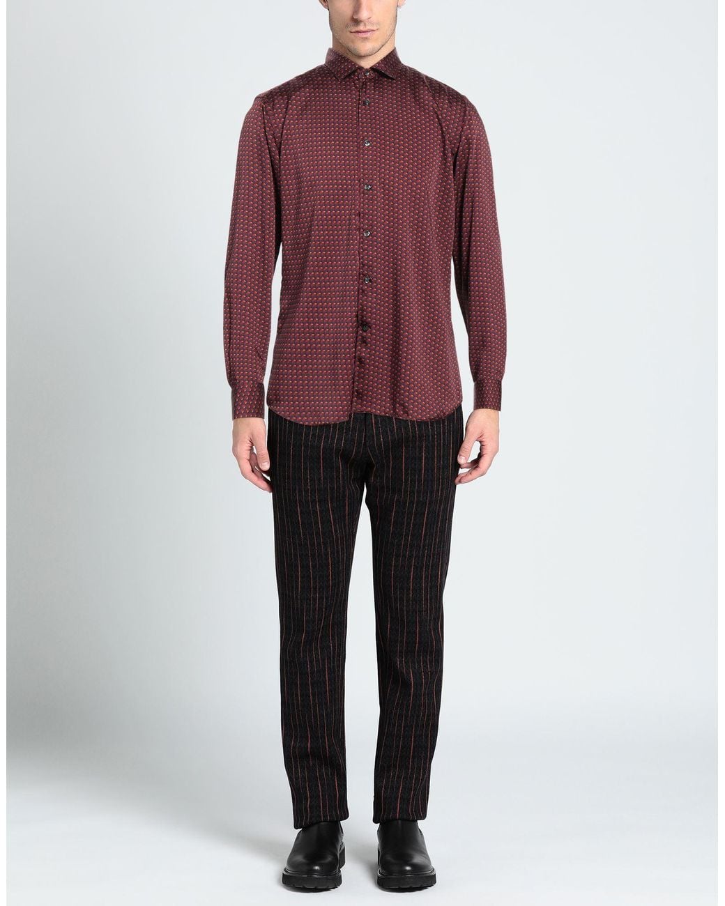 Tintoria Mattei 954 Purple Shirt for men