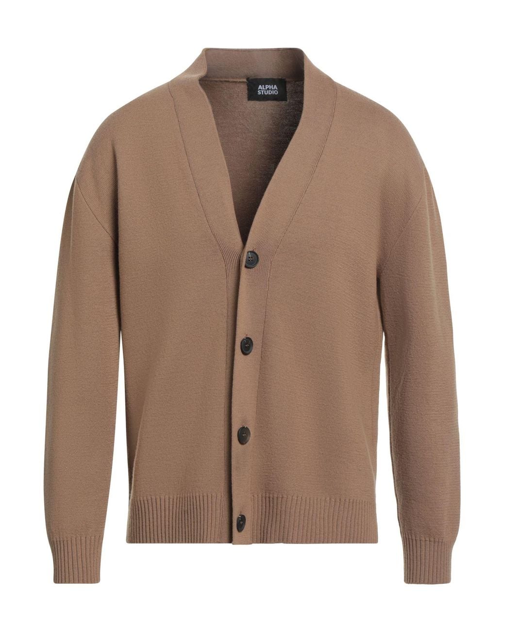 Cardigan Alpha Studio pour homme en coloris Brown