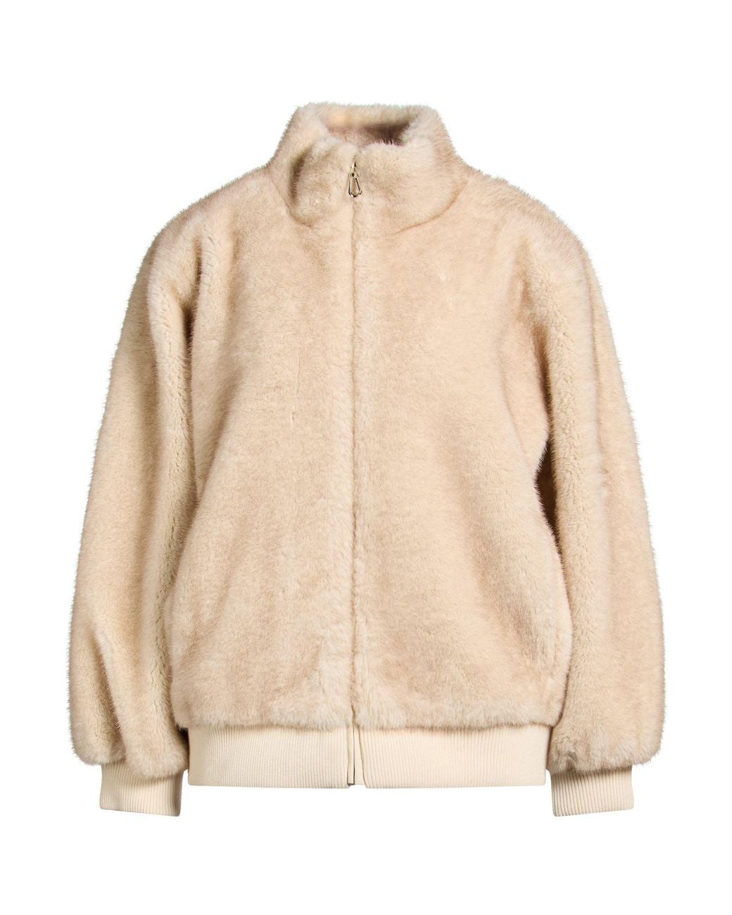 Sandro Natural Shearling & Teddy
