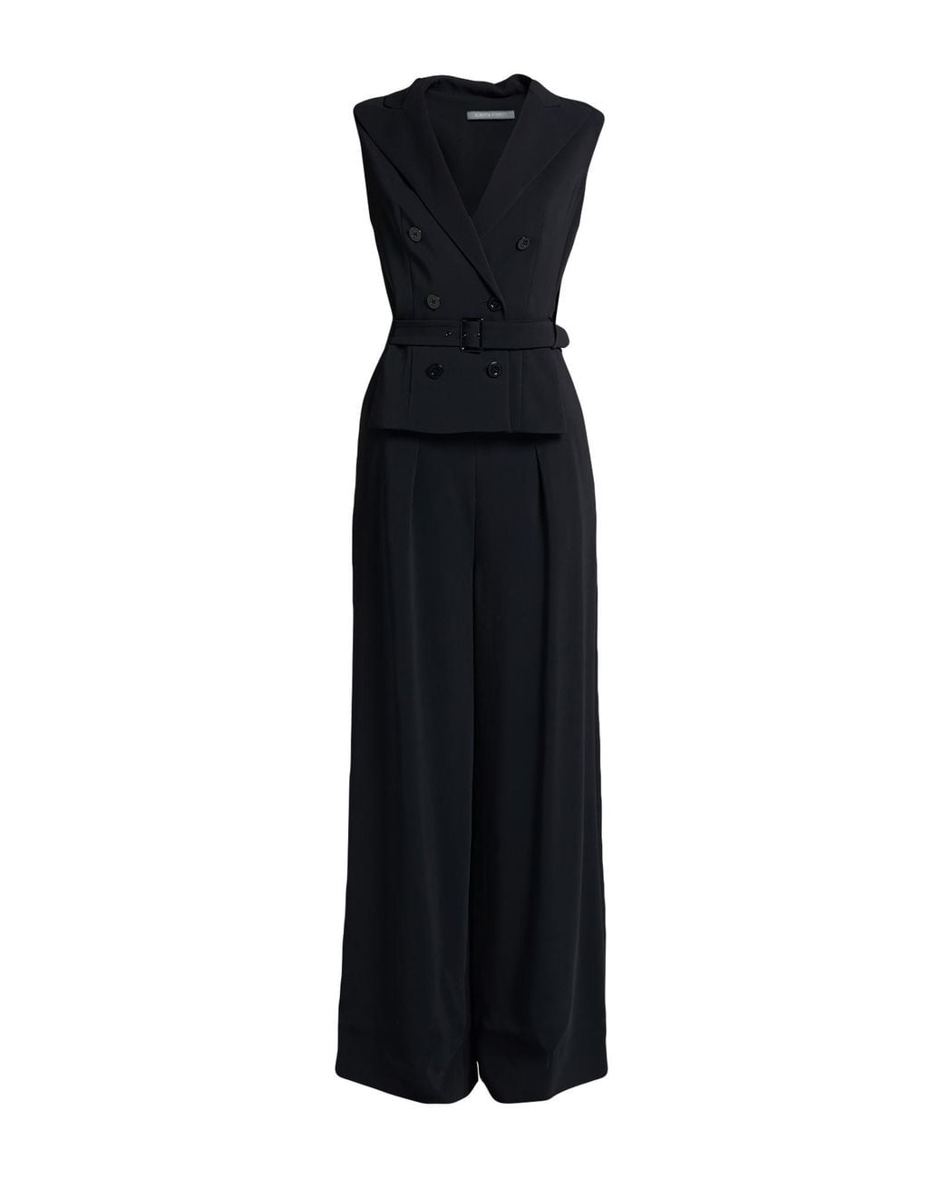 Alberta Ferretti Black Jumpsuit Viscose, Elastane
