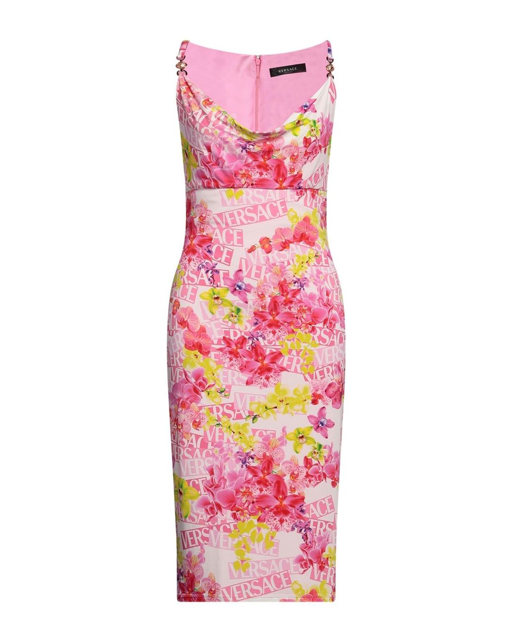 Robe midi Versace en coloris Pink