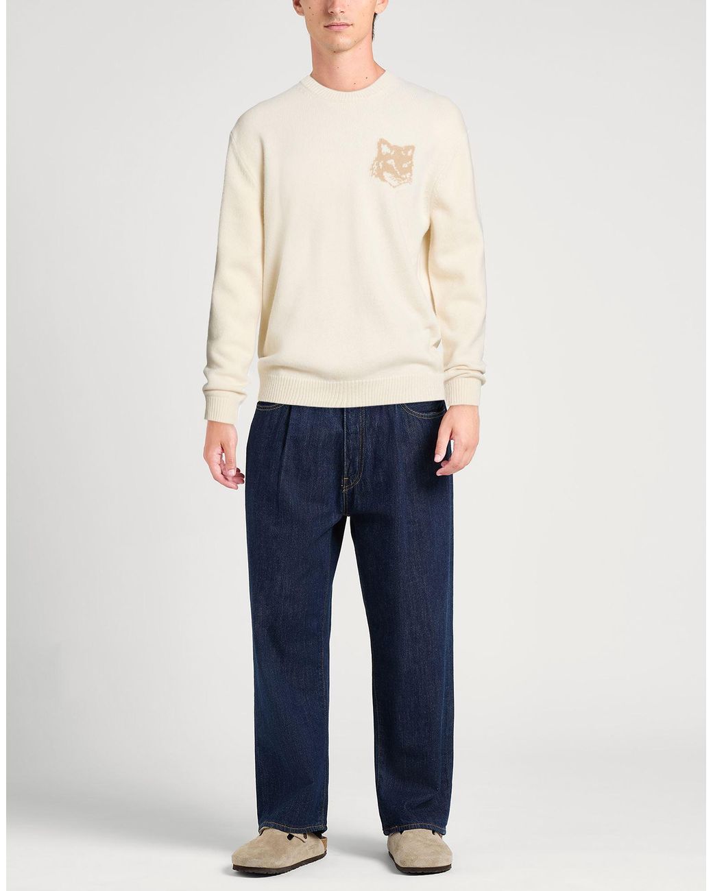 Maison Kitsuné White Jumper for men