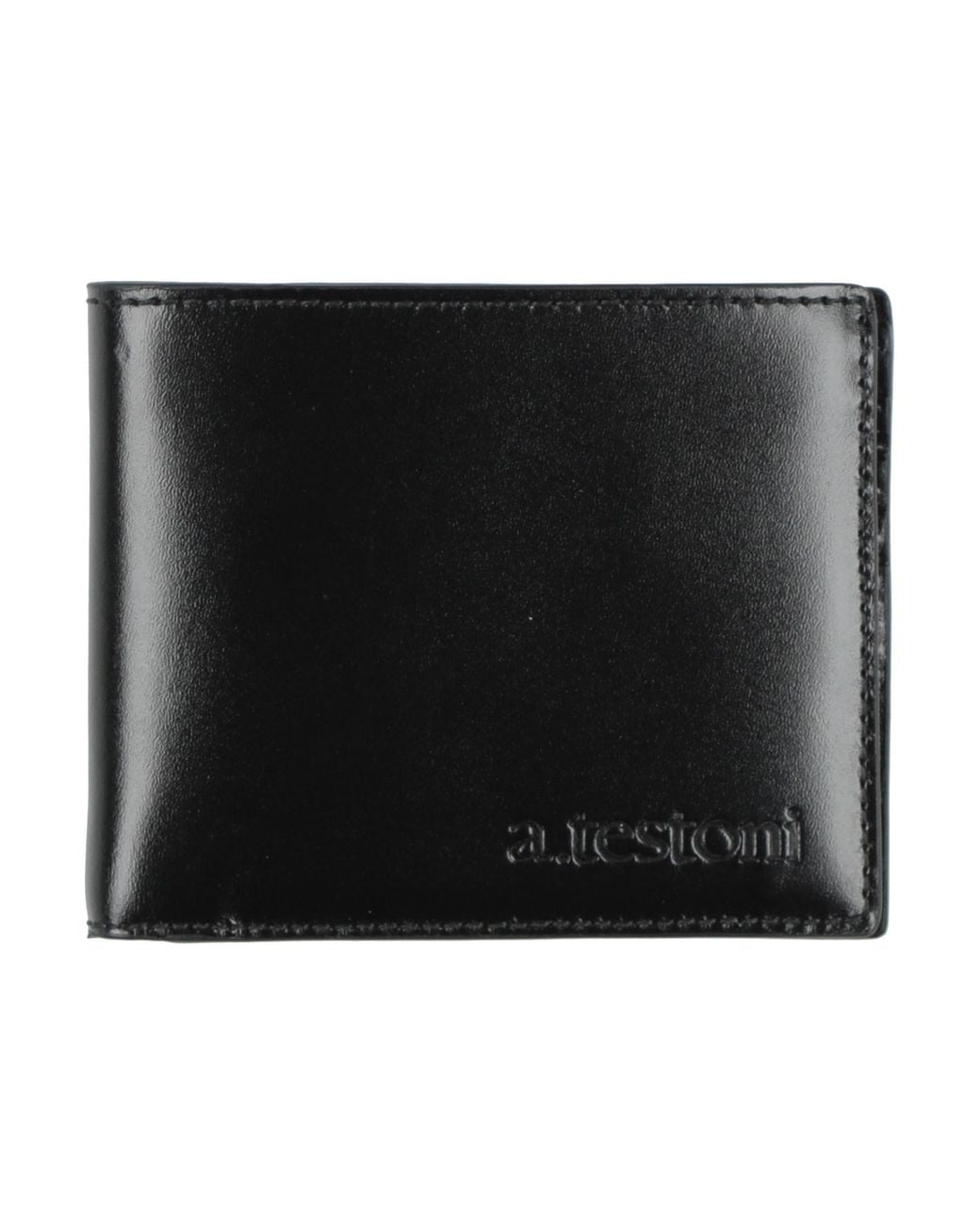 Testoni Black Cardholder for men