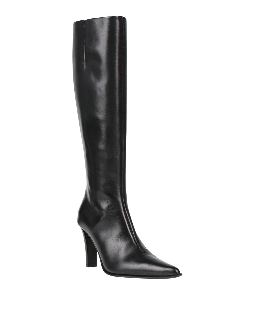 MM6 by Maison Margiela Black Boot Leather