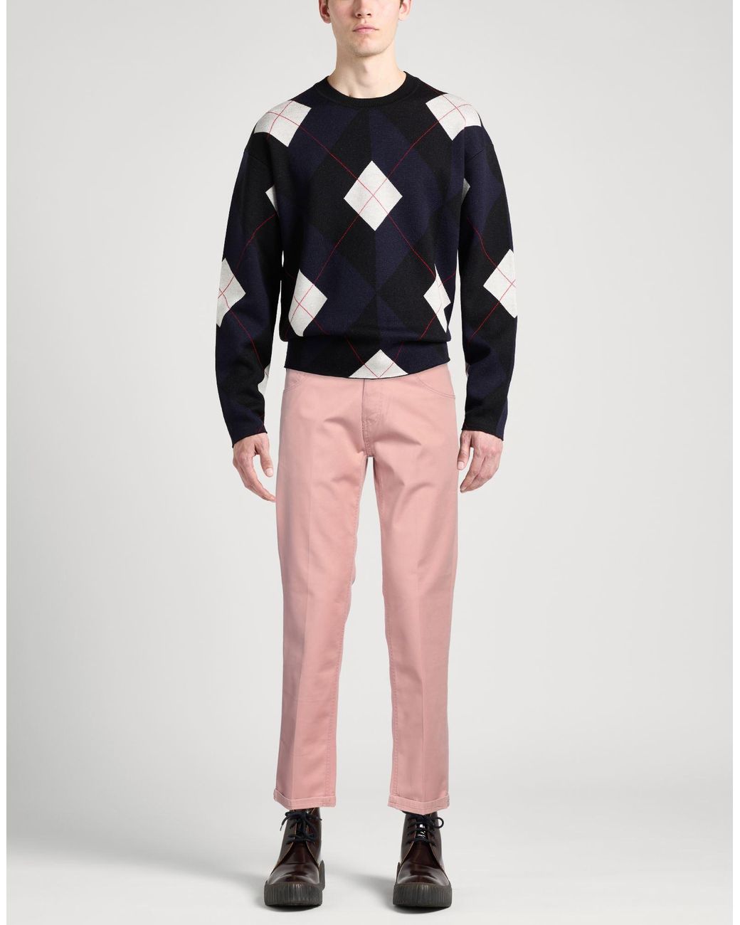PT Torino Pink Pants Cotton, Lyocell, Elastane for men
