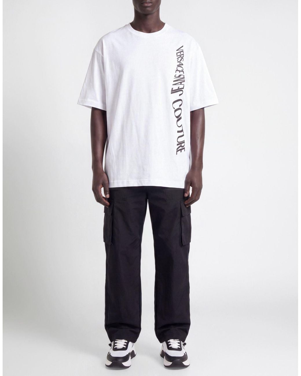 Versace Jeans Couture White T-Shirts for men