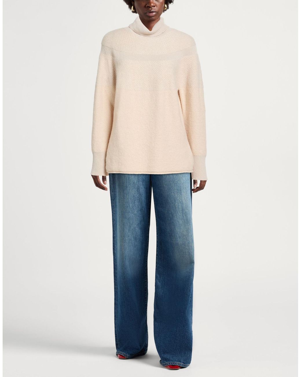 Alpha Studio Natural Rollkragenpullover