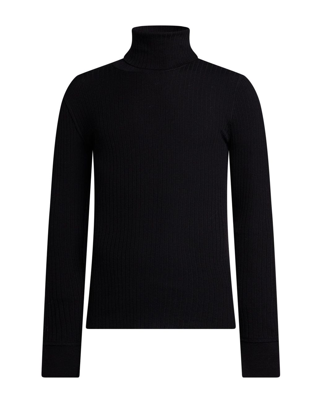 Dolce & Gabbana Black Turtleneck Virgin Wool for men