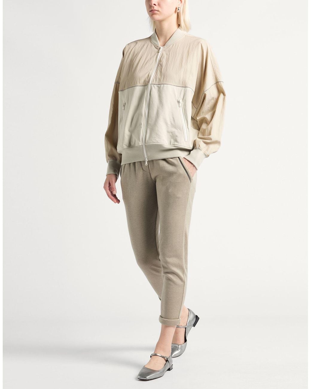 Brunello Cucinelli Natural Jacket Cotton, Elastane, Viscose, Polyamide, Brass