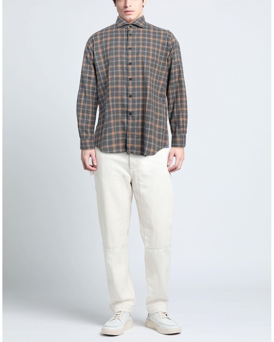 Xacus Gray Shirt Cotton for men