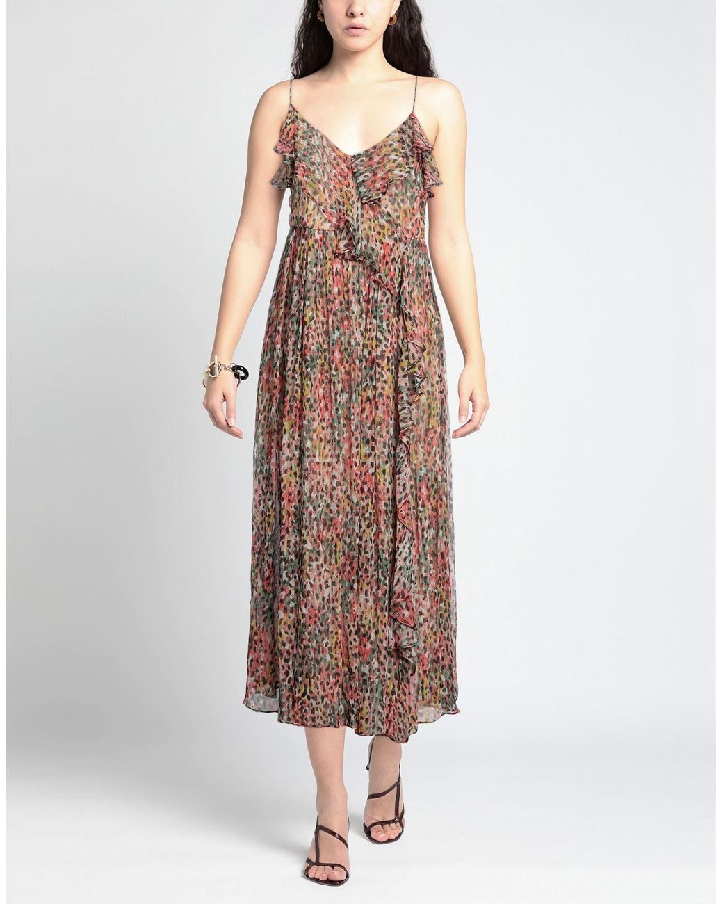 Twinset Brown Midi Dress
