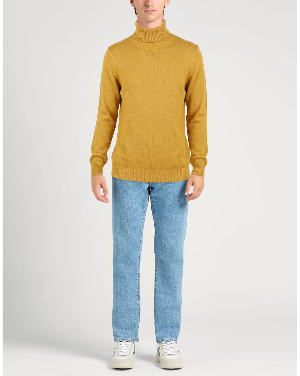 Gran Sasso Yellow Turtlenecks for men
