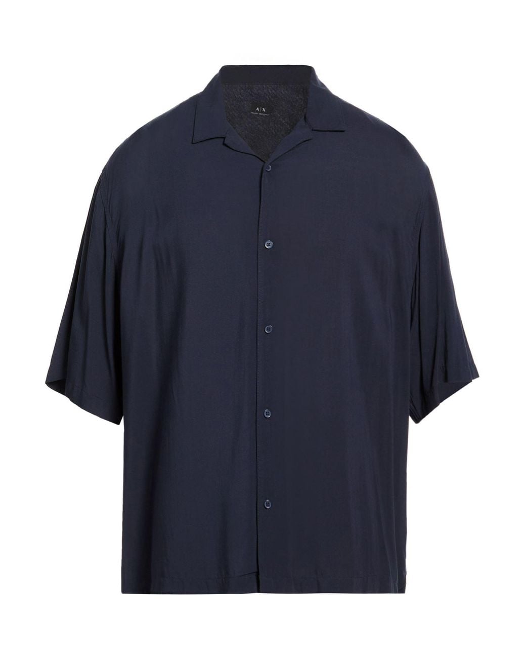 ARMANI EXCHANGE Blue Shirt Viscose for men