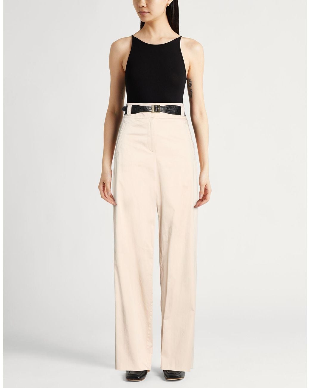 Marella Natural Pants Cotton, Elastane