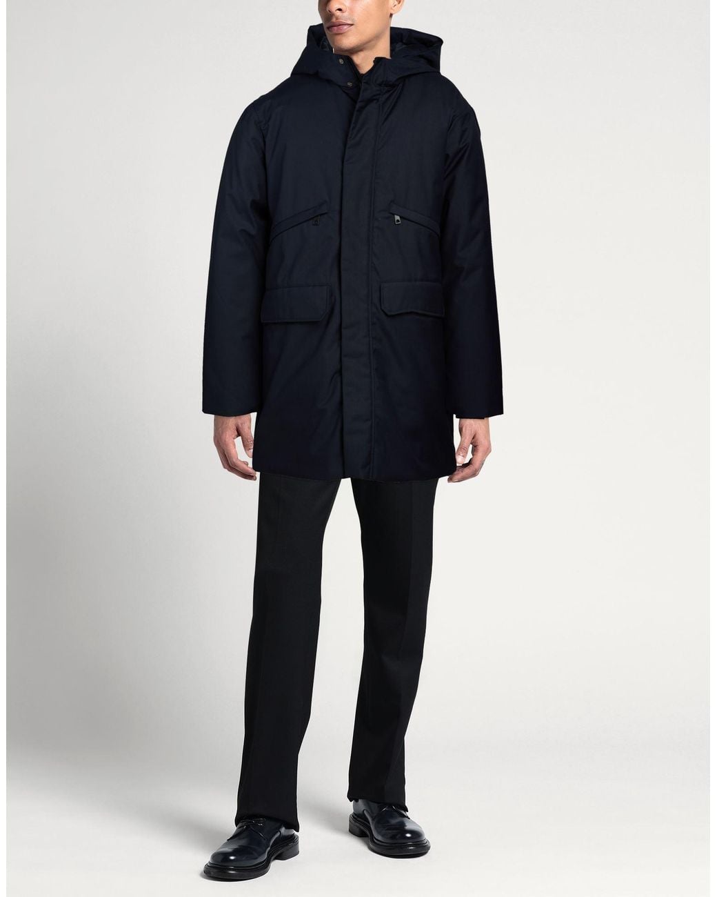 ADHOCONCEPT Blue Coats for men
