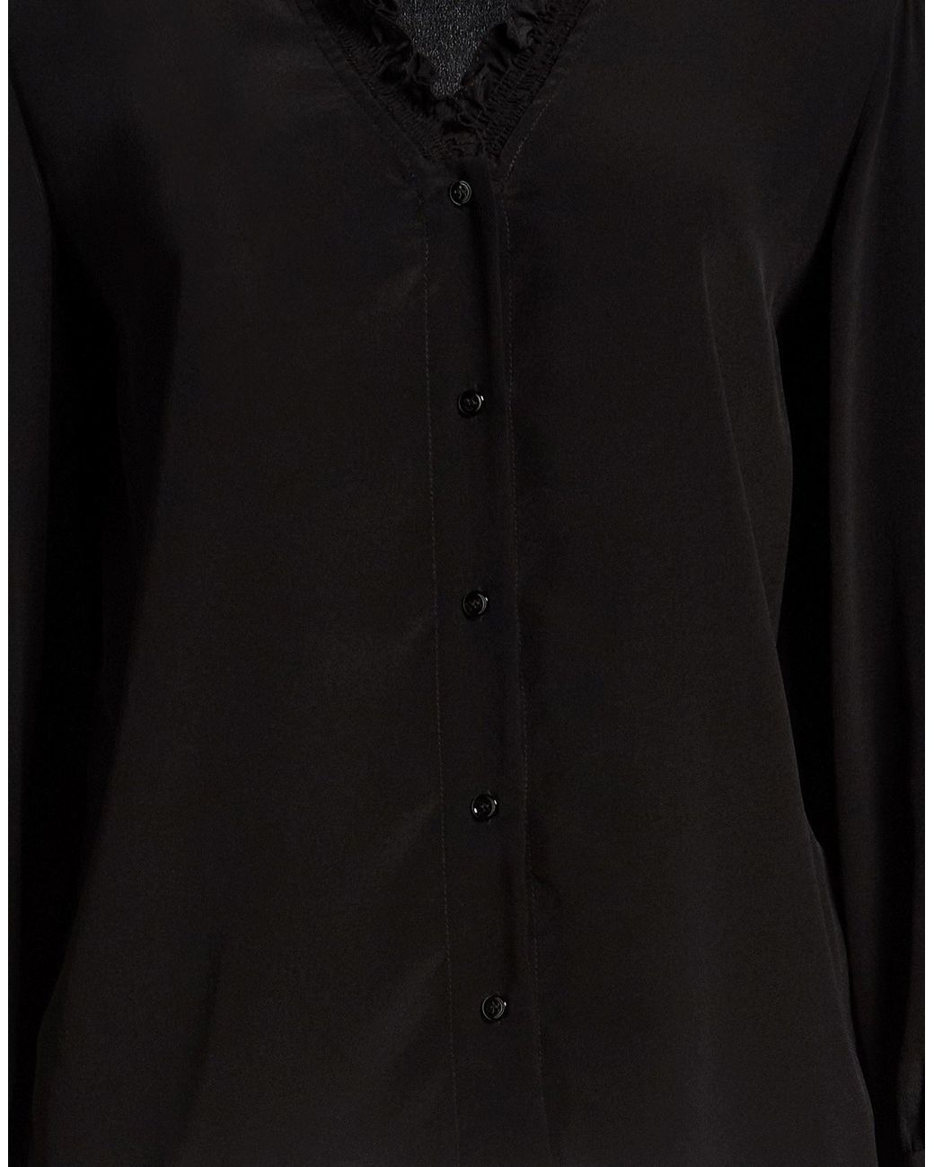Sandro Black Shirt Silk