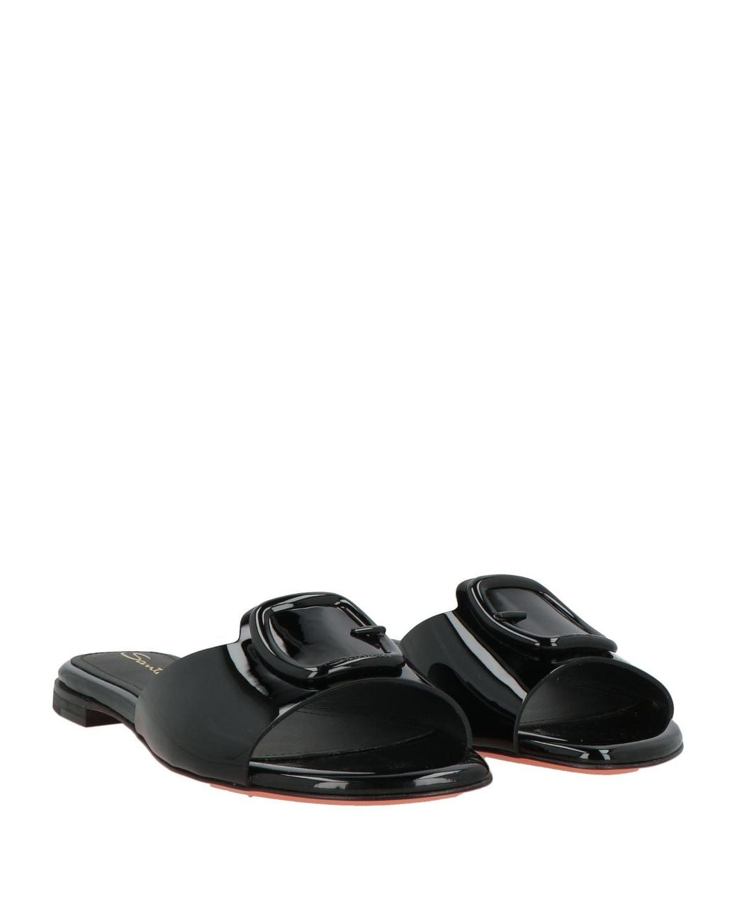 Santoni Black Sandals