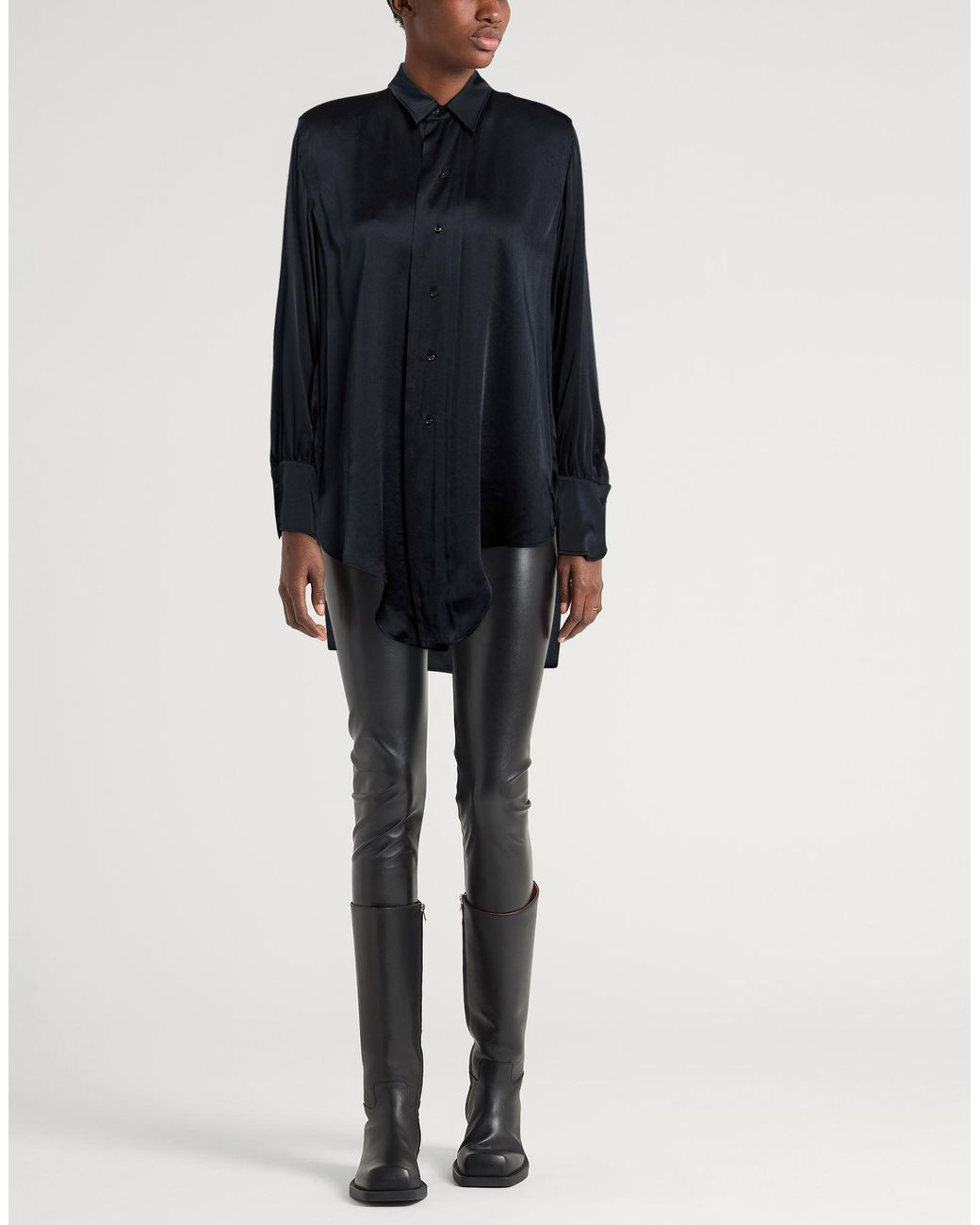 Maison Margiela Blue Shirt Acetate, Viscose