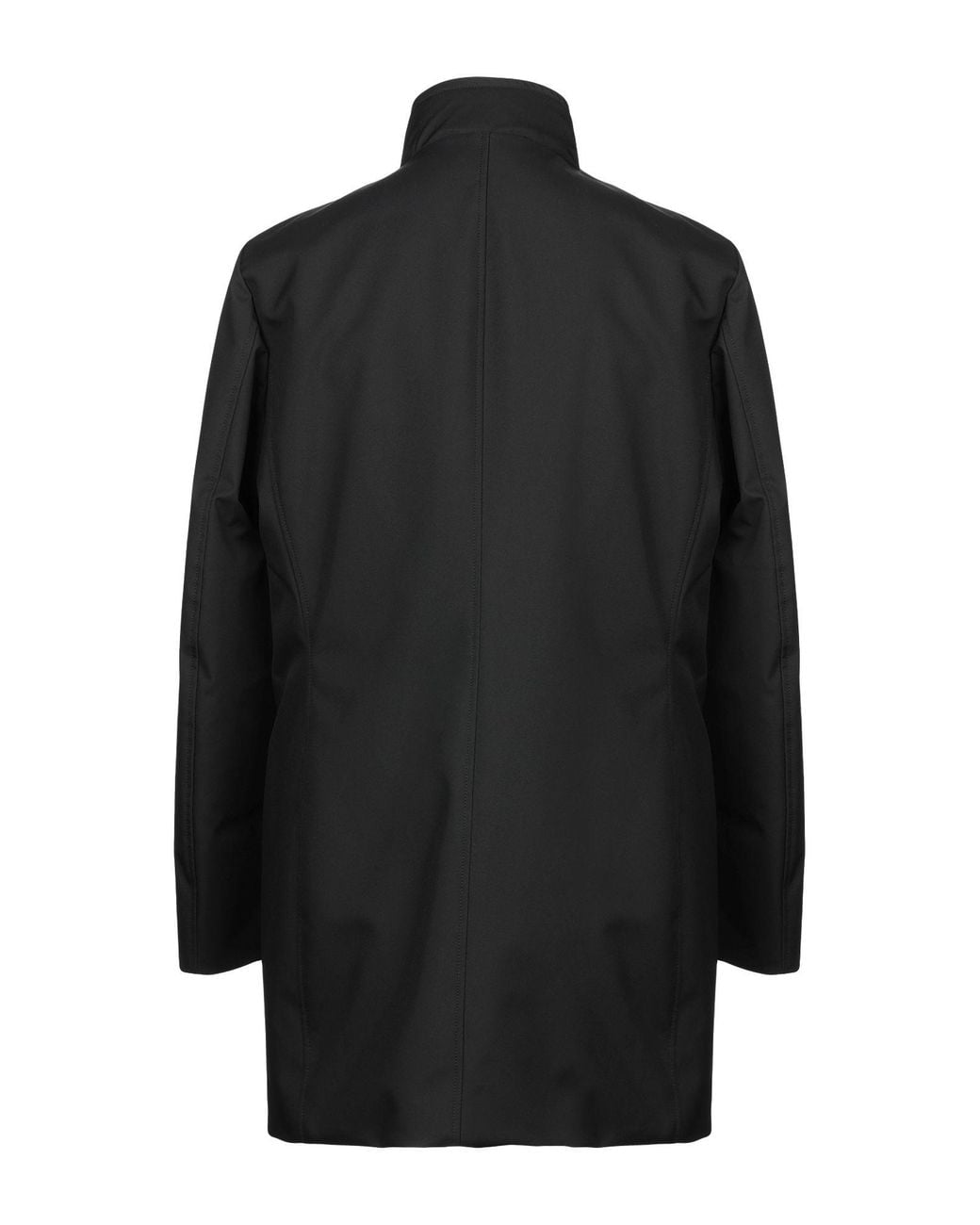 Moorer Black Coat Polyester, Elastane for men