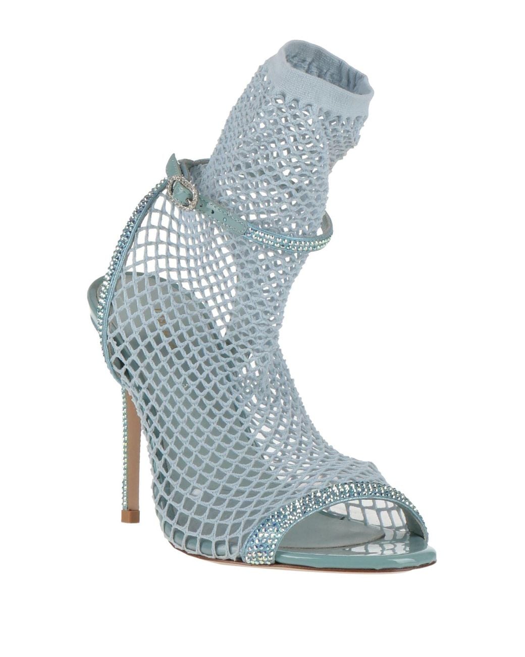 Le Silla Blue Sky Sandals Textile Fibers, Leather
