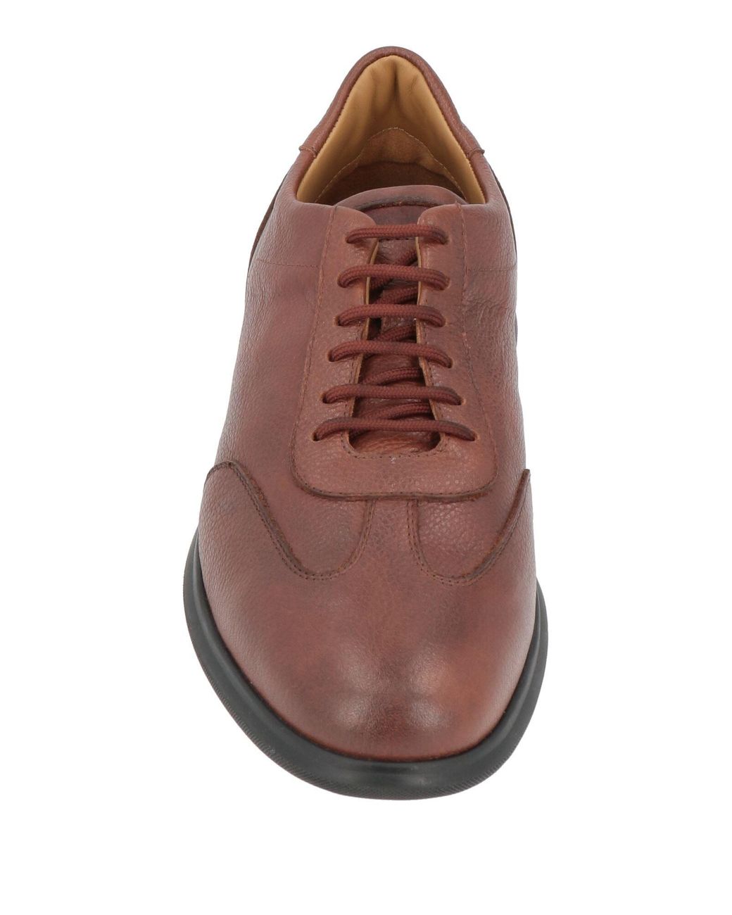 Testoni Brown Sneakers Leather for men