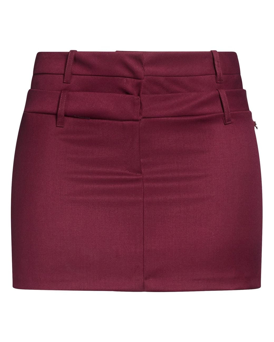 hinnominate Purple Mini Skirt Polyester, Viscose, Elastane