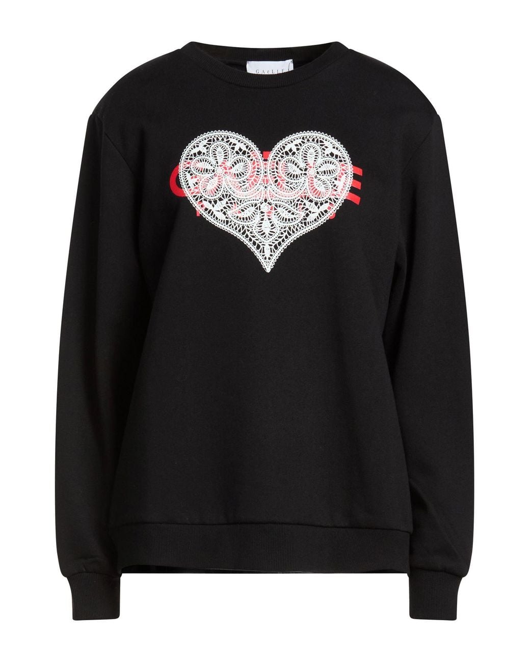 Gaelle Paris Black Sweatshirt Cotton