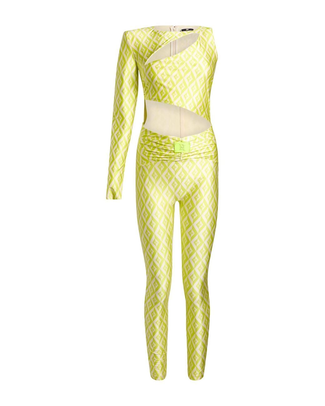 Elisabetta Franchi Yellow Jumpsuit Polyamide, Elastane