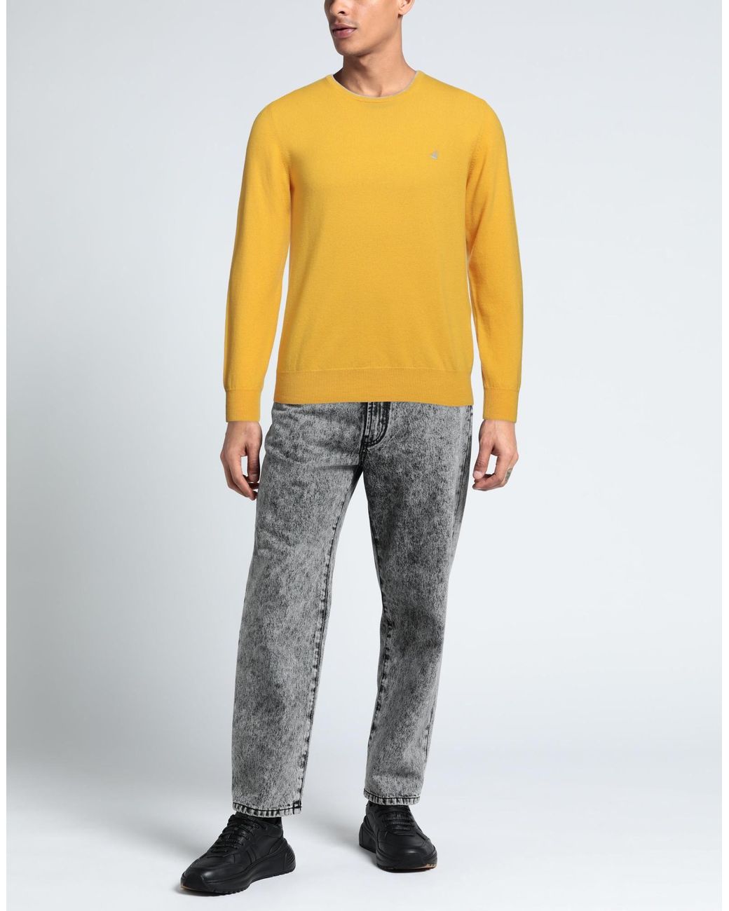 Brooksfield Pullover in Yellow für Herren