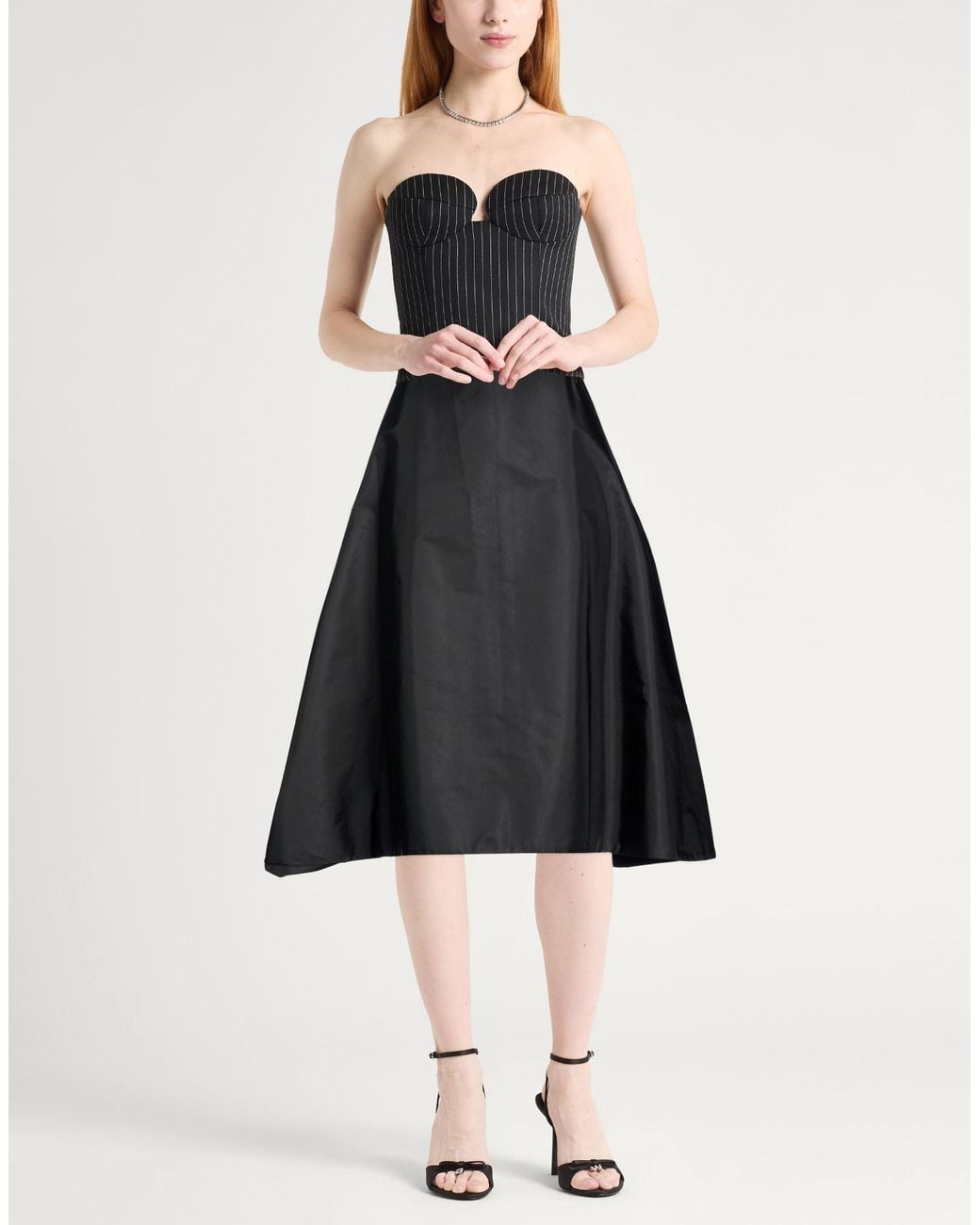Marni Black Midi Skirt Polyamide