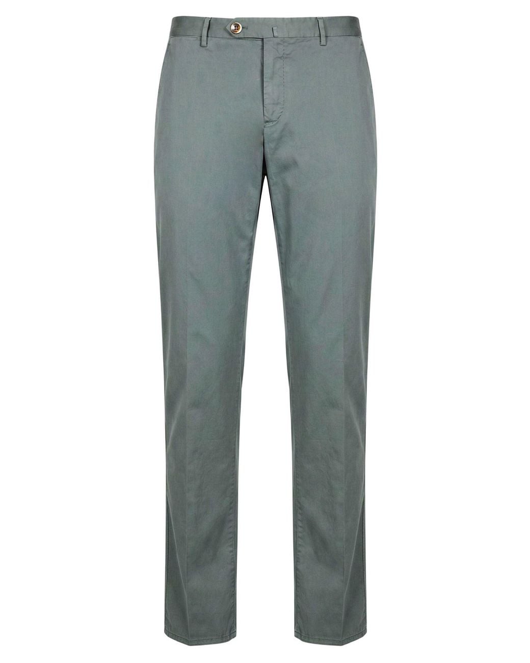 PT Torino Blue Military Pants Cotton, Silk, Elastane for men