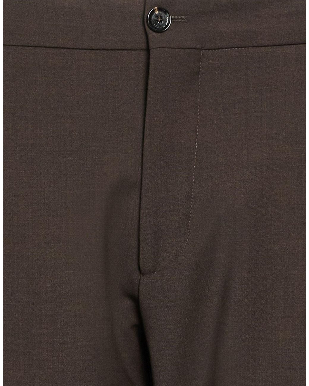 BE ABLE Gray Dark Pants Wool, Polyester, Elastane for men