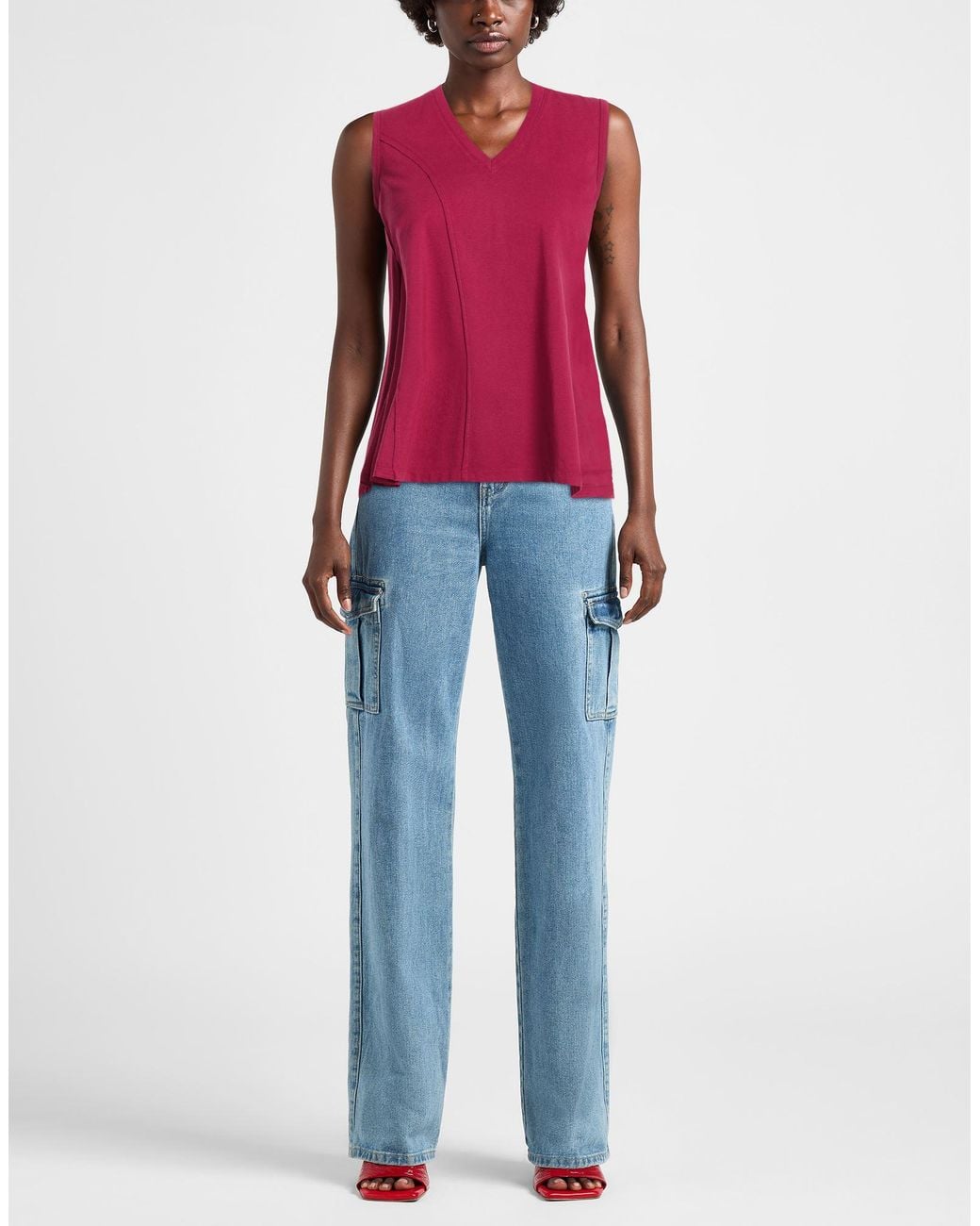 Top High en coloris Purple