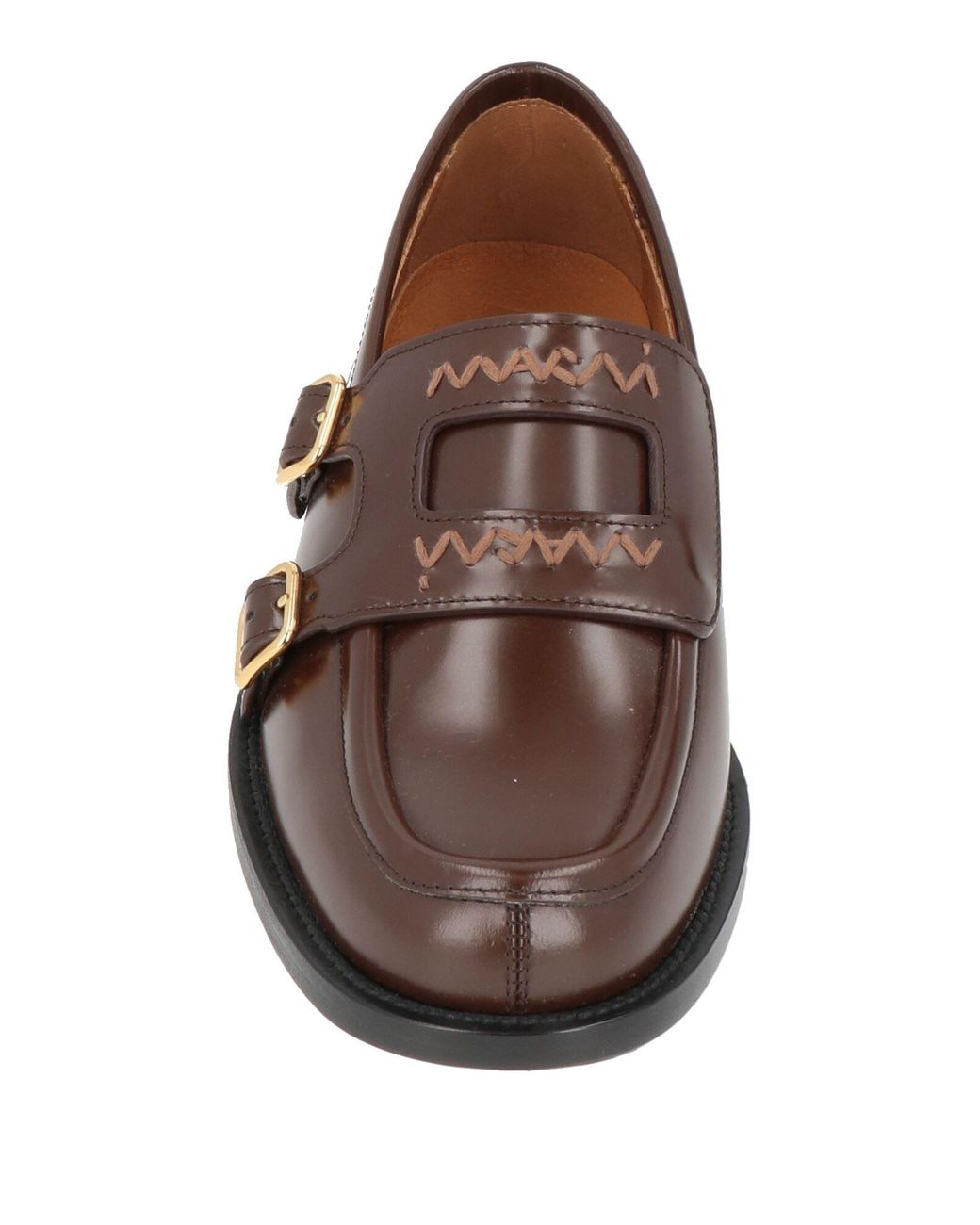 Marni Brown Loafers Leather