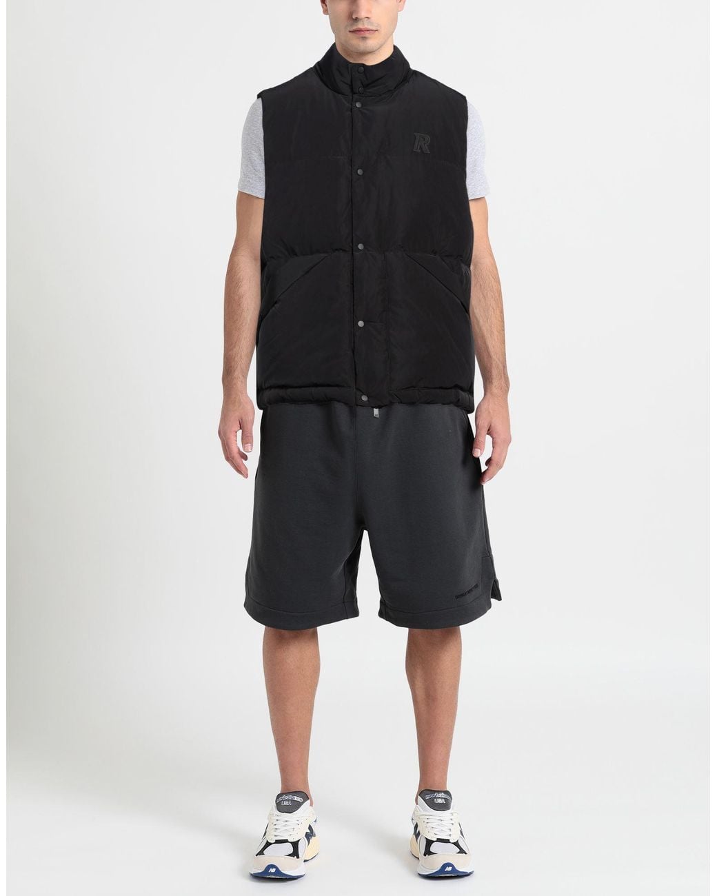 Represent Black Vest Polyester, Nylon for men