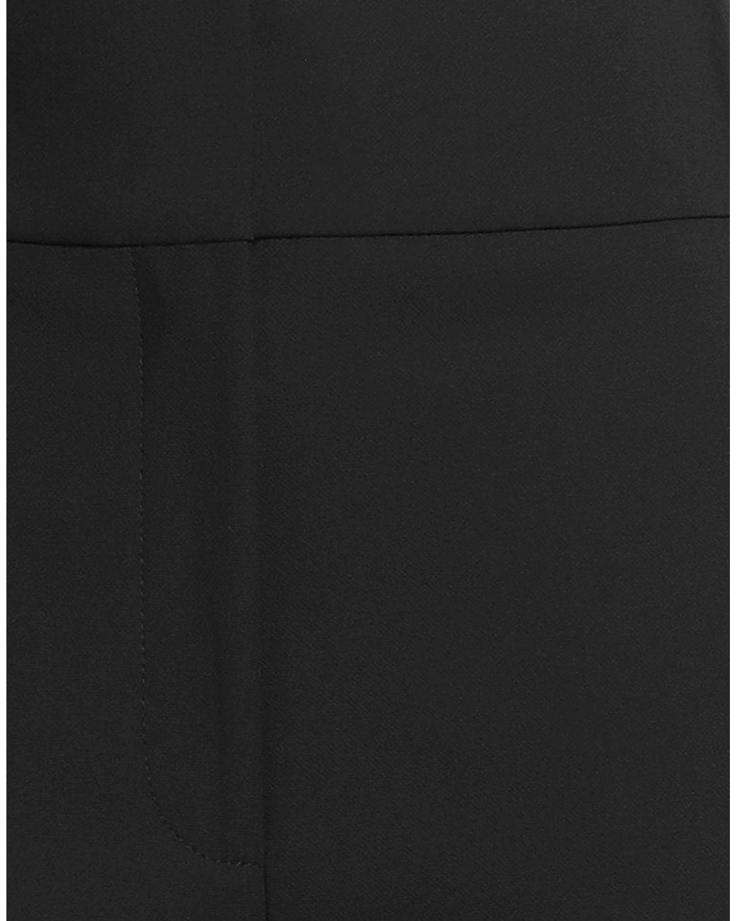 HUGO Black Pants Polyester, Viscose, Elastane