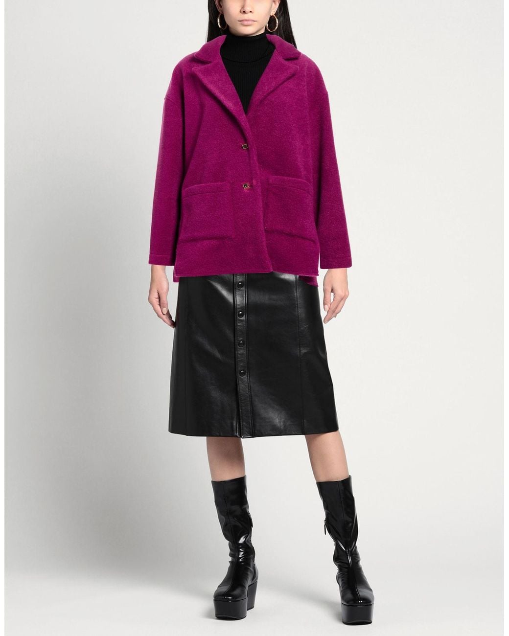 Abrigo Shirtaporter de color Purple
