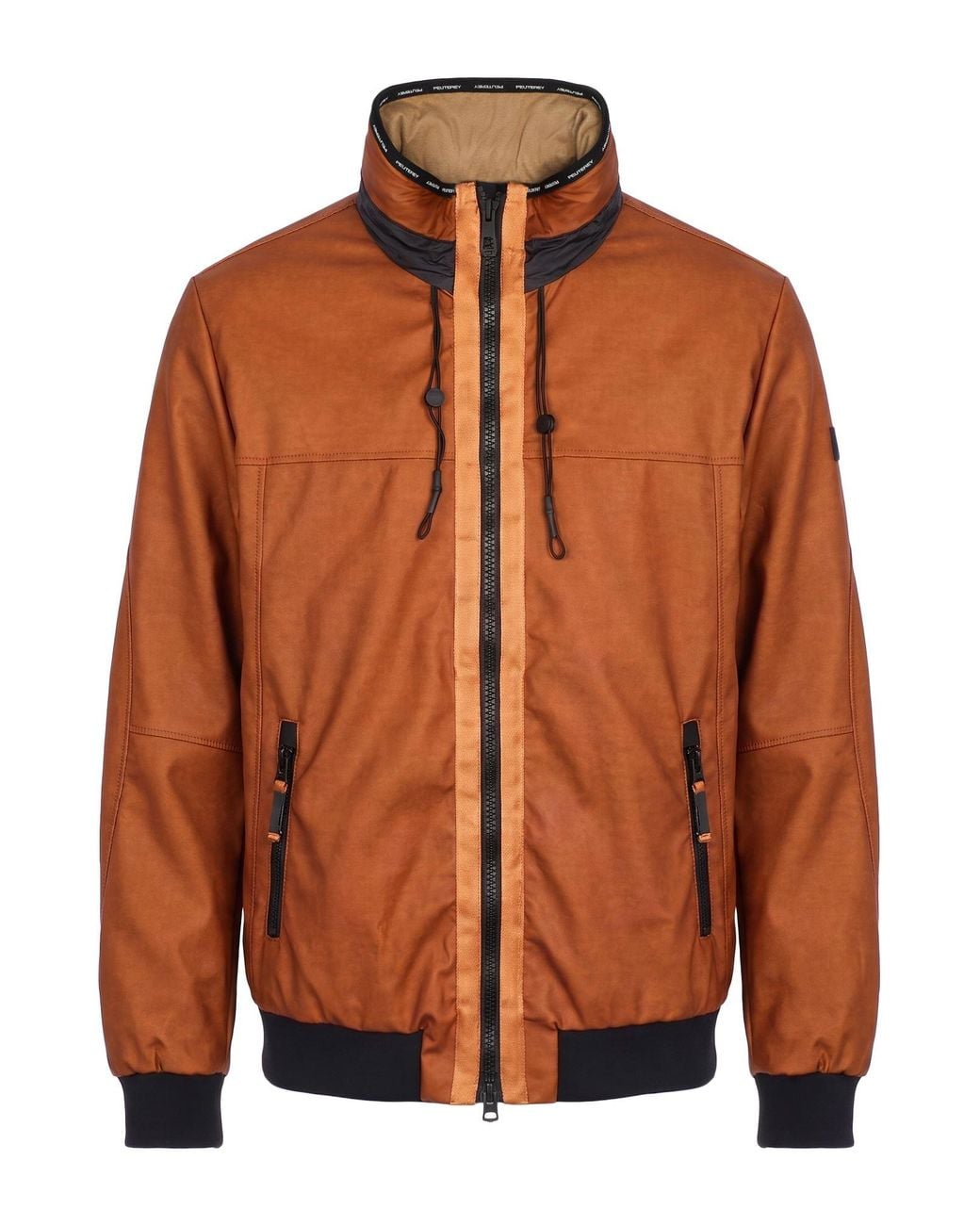 Peuterey Brown Jacket Cotton, Polyester, Polyamide, Elastane for men