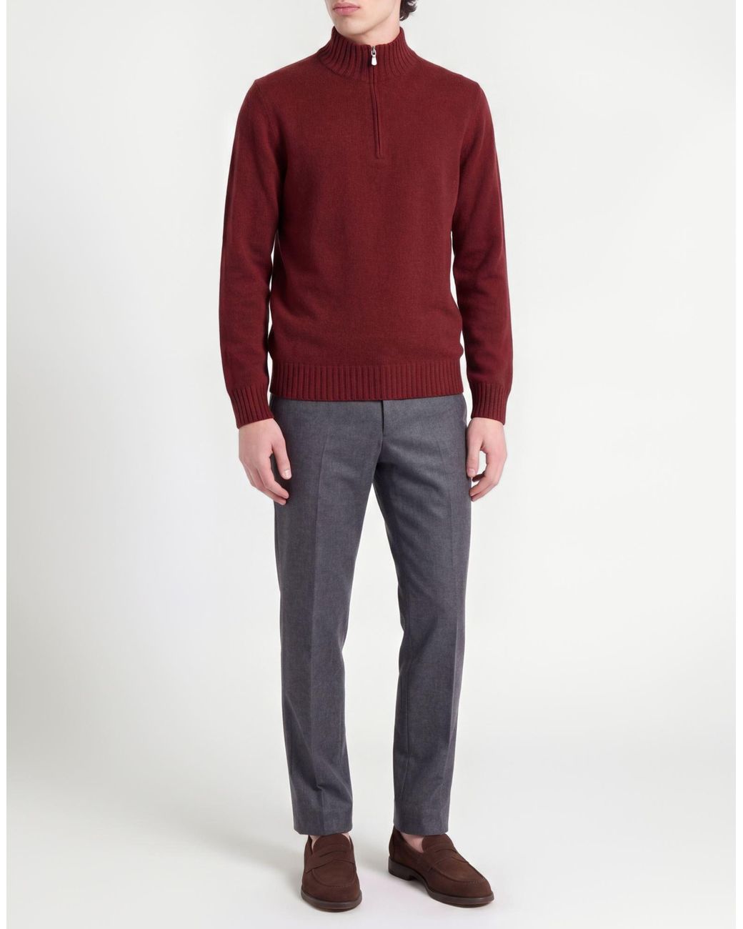 Gran Sasso Red Sweater Cashmere for men