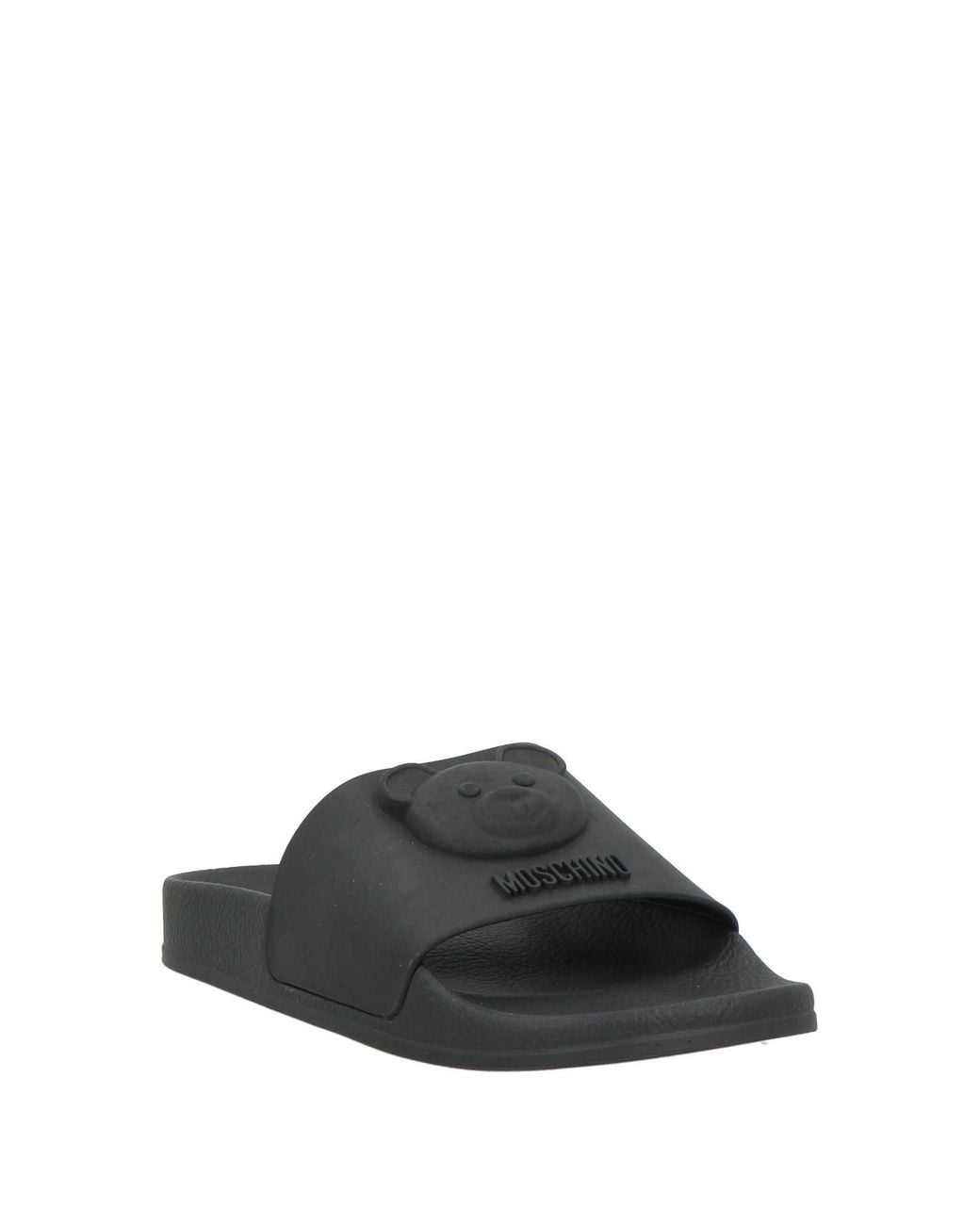 Moschino Black Sandals Rubber