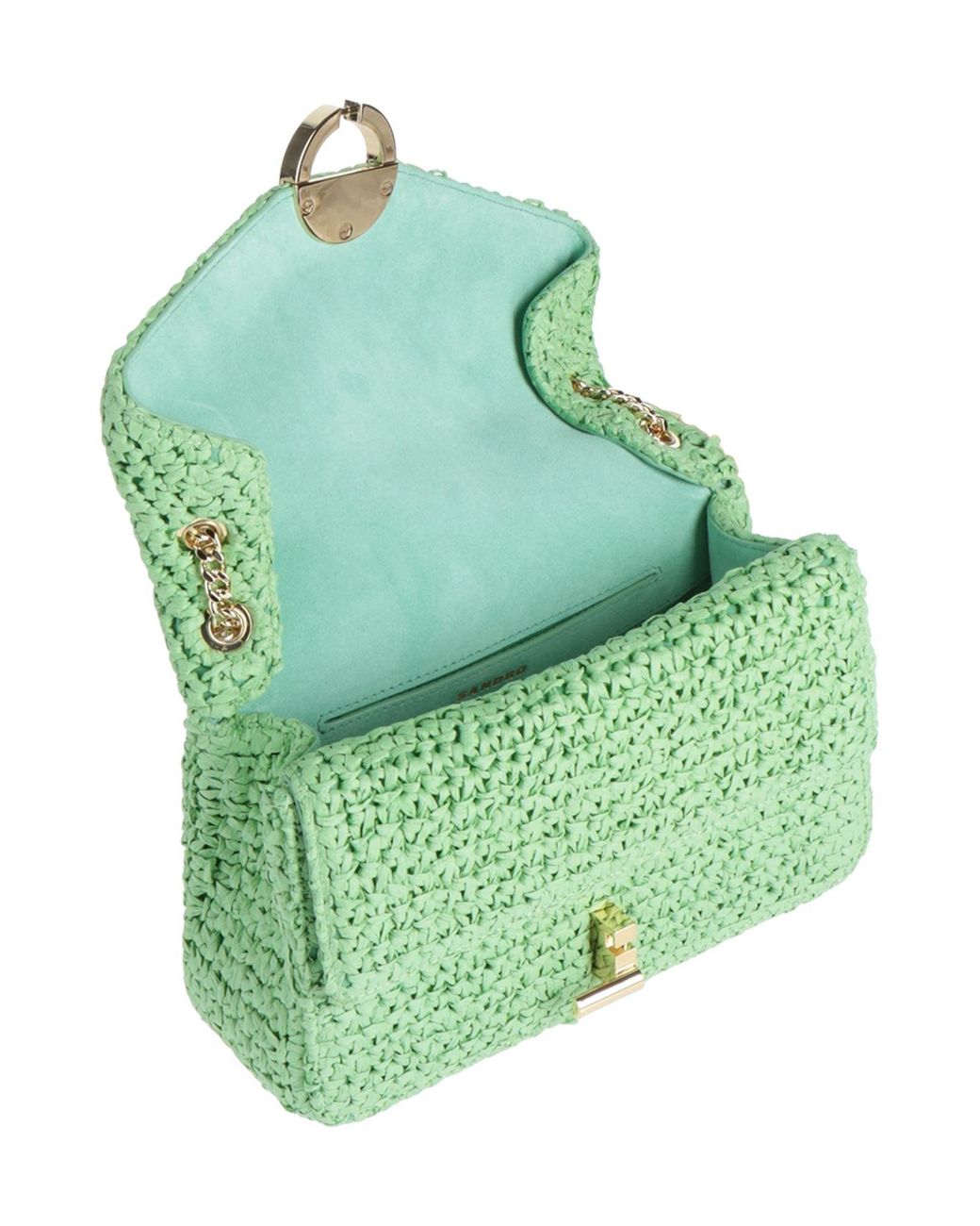Sandro Green Shoulder Bag