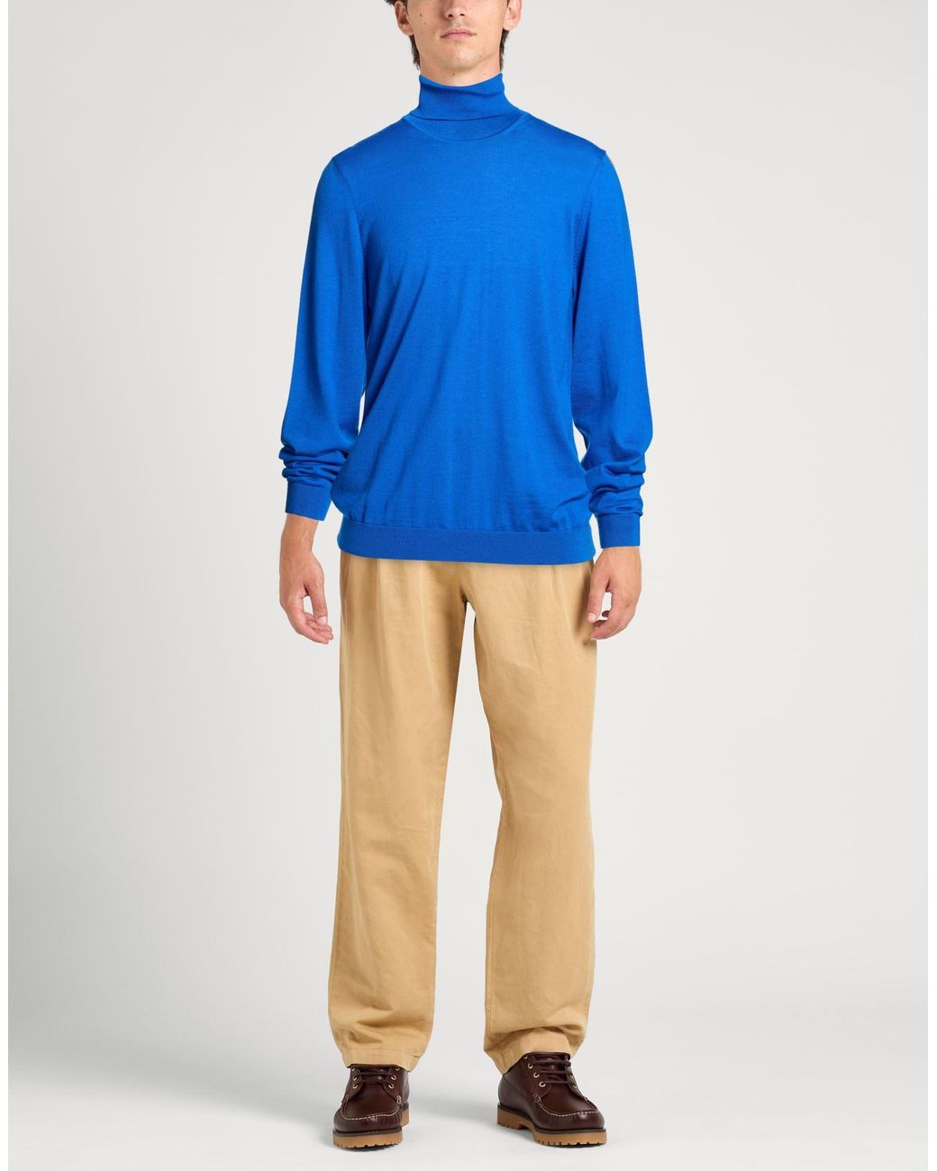 Boss Blue Turtleneck for men