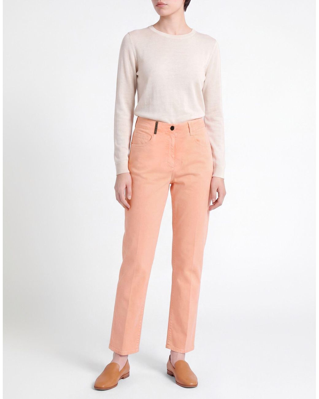 Peserico Pink Jeans Cotton, Elastane