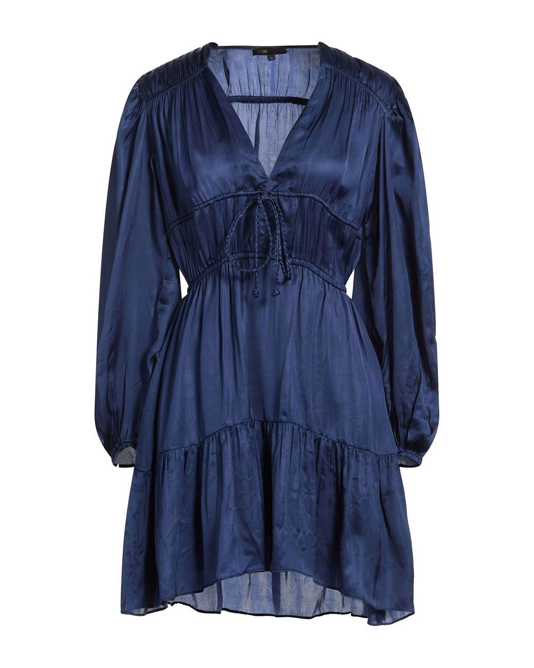 Maje Blue Mini Dress Cupro