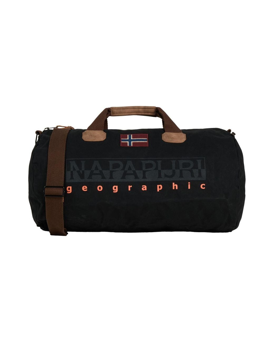 Napapijri Black Bering 3 -- Duffel Bags Cotton for men