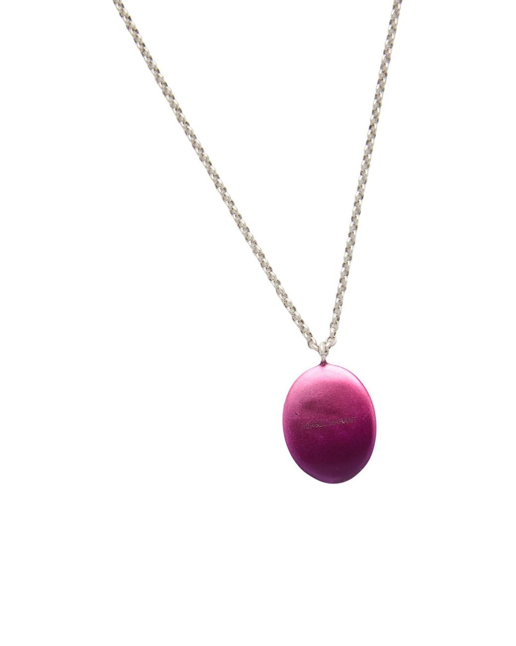 Isabel Marant White Fuchsia Necklace Brass, Polyurethane