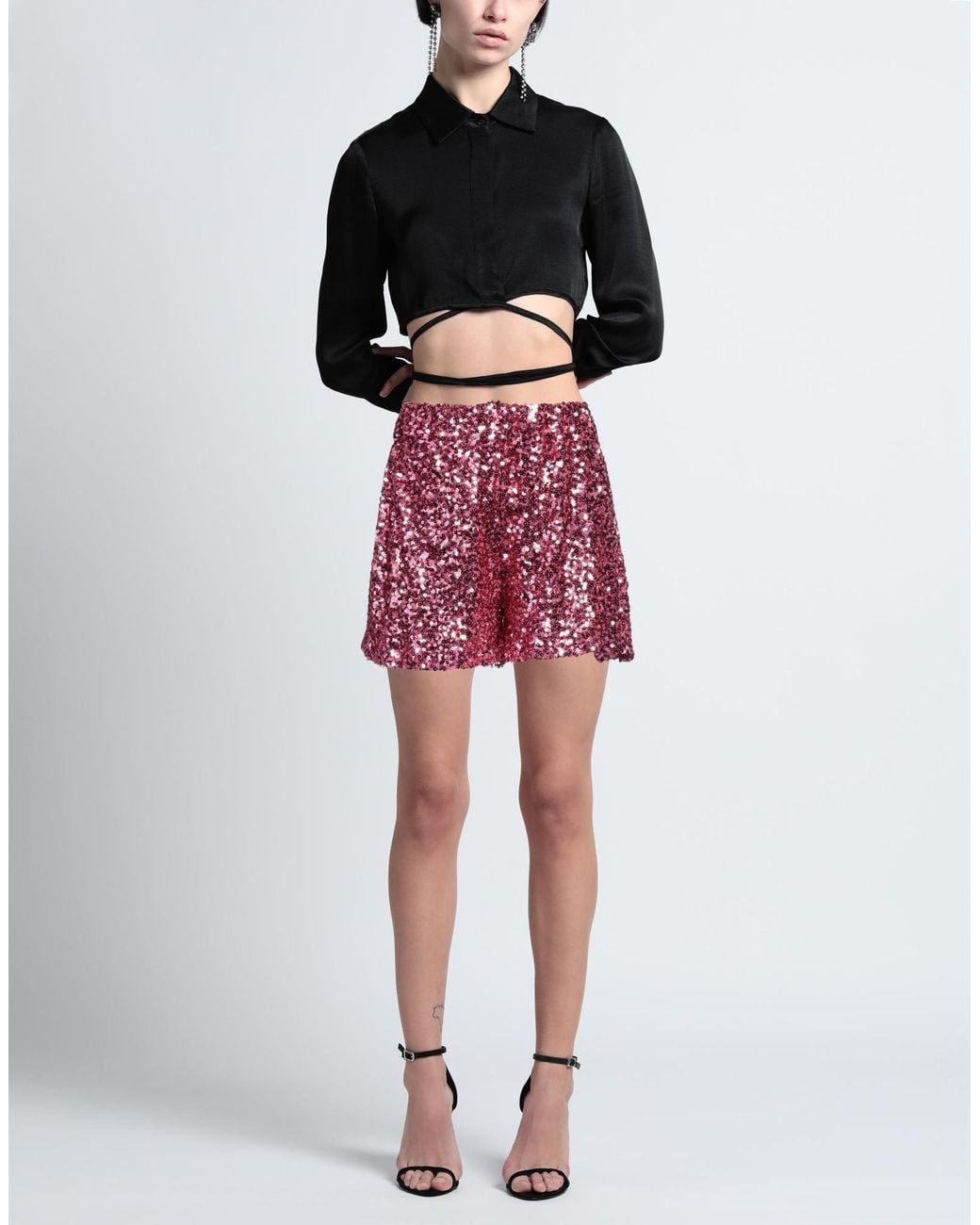 Gaelle Paris Red Shorts & Bermuda Shorts